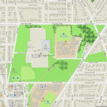 Map of Fort Reno Park