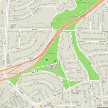 Map of Lindley Park