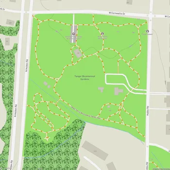 Map of Tanger Bicentennial Gardens