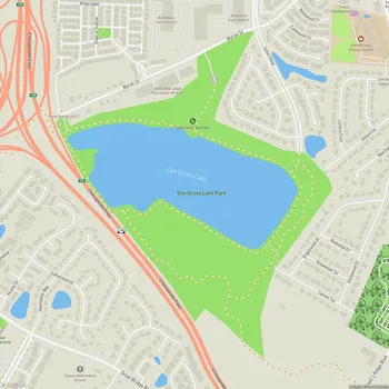 Map of Oak Grove Lake Park