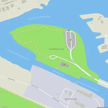 Map of Great Bridge Lock Park