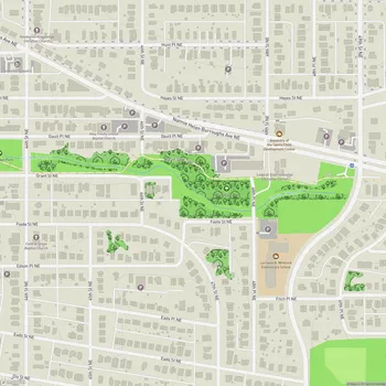Map of Marvin Gaye Park