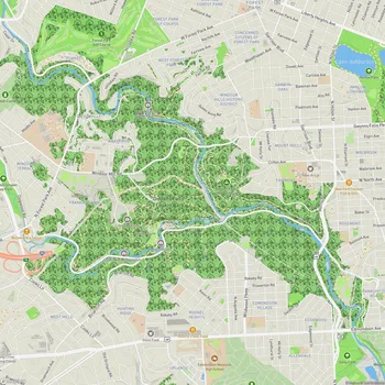 Map of Gwynns Falls / Leakin Park