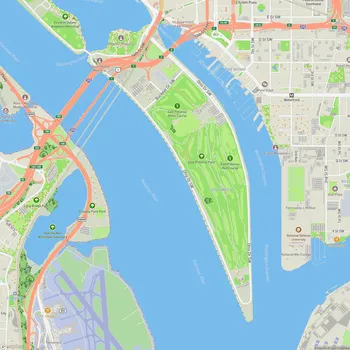 Map of East Potomac Park