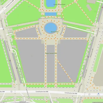Map of Upper Senate Park