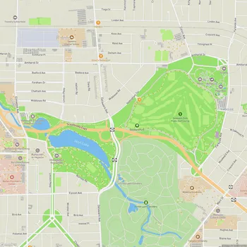 Map of Delaware Park