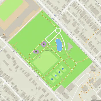 Map of Arsenal Park