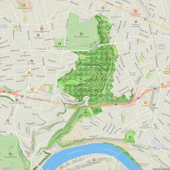Map of Frick Park