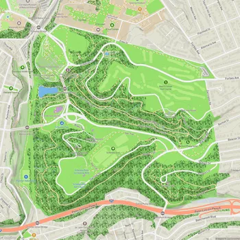 Map of Schenley Park