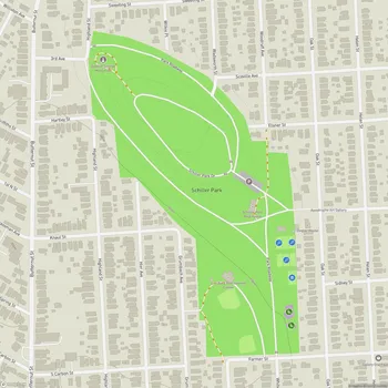 Map of Schiller Park