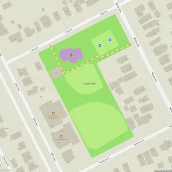 Map of Lewis Park