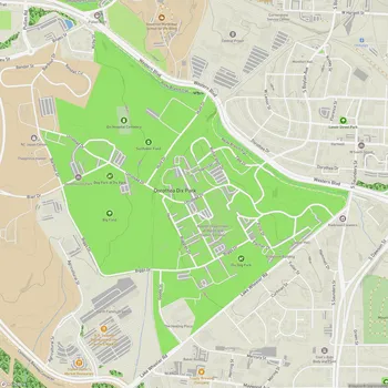 Map of Dorothea Dix Park