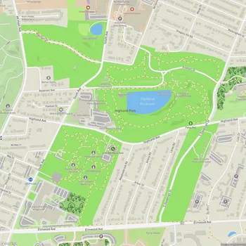 Map of Highland Park