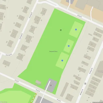 Map of Hackett Park