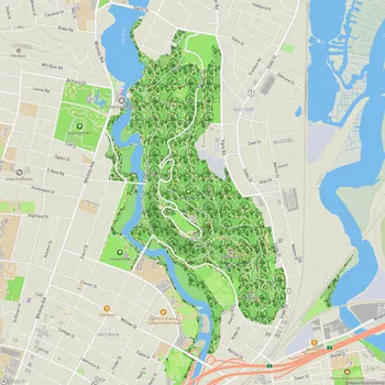 Map of East Rock Park