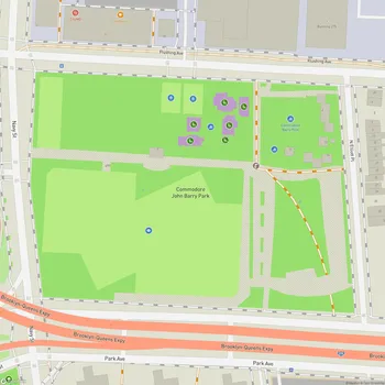 Map of Commodore John Barry Park