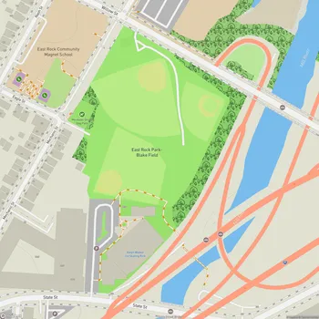 Map of East Rock Park-Blake Field