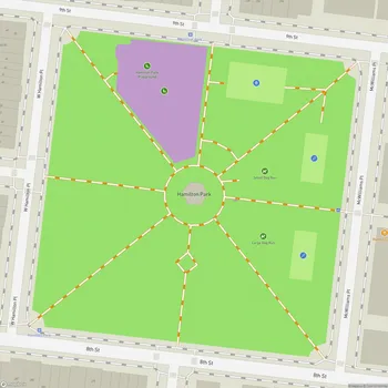 Map of Hamilton Park