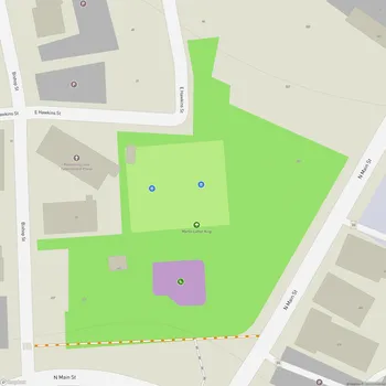 Map of Martin Luther King, Jr. Park