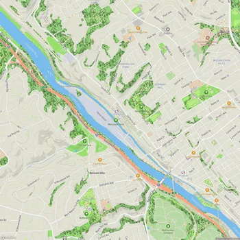 Map of Manayunk Canal