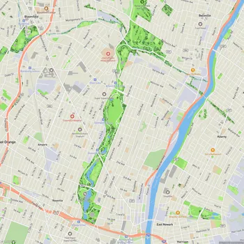 Map of Branch Brook Park