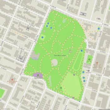 Map of Saint Mary's Park