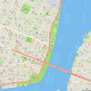 Map of John V. Lindsay East River Park
