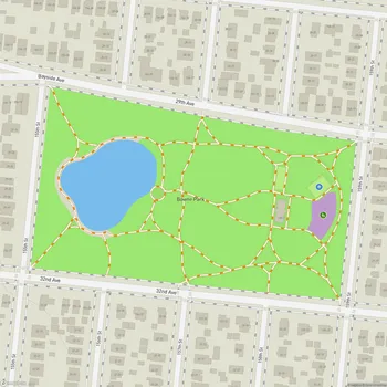 Map of Bowne Park
