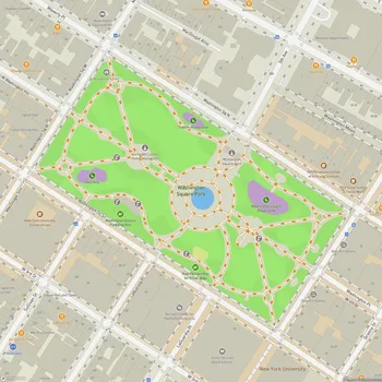 Map of Washington Square Park