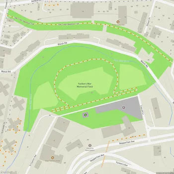 Map of Yonkers War Memorial Field