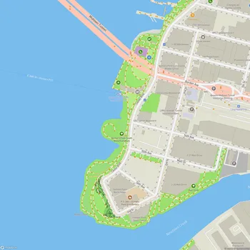 Map of Hunter’s Point South Waterfront Park