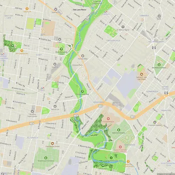 Map of Tacony Creek Park