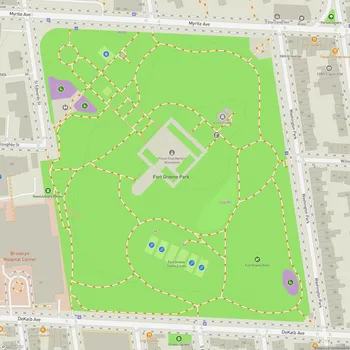 Map of Fort Greene Park