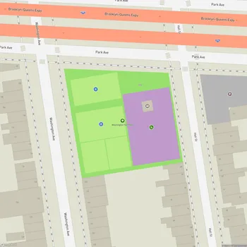 Map of Washington Hall Park