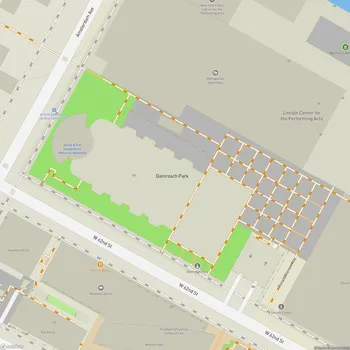 Map of Damrosch Park