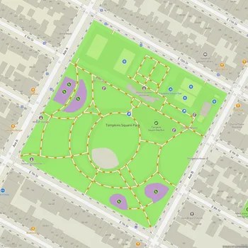 Map of Tompkins Square Park