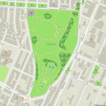 Map of Claremont Park