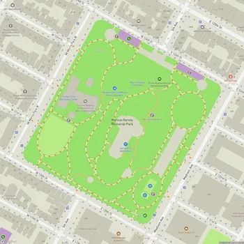 Map of Marcus Garvey Memorial Park