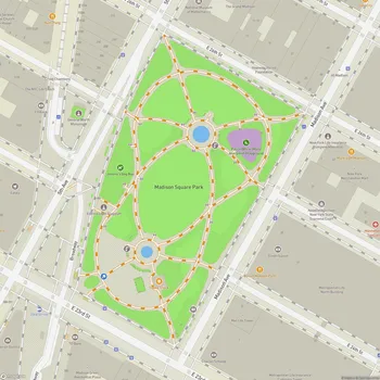 Map of Madison Square Park