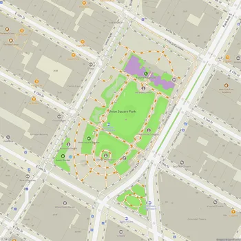 Map of Union Square Park