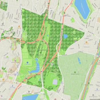 Map of Van Cortlandt Park
