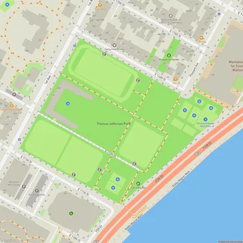 Map of Thomas Jefferson Park