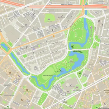 Map of Back Bay Fens