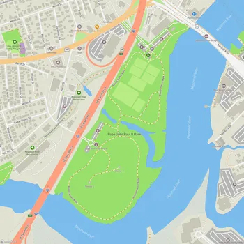 Map of Pope John Paul II Park
