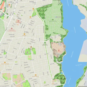 Map of Blackstone Boulevard Park