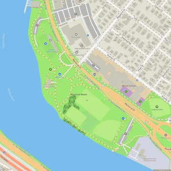 Map of Magazine Beach
