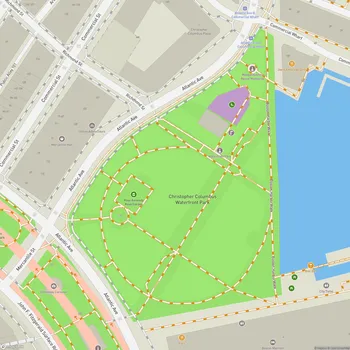Map of Christopher Columbus Waterfront Park