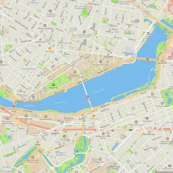 Map of Charles River Esplanade
