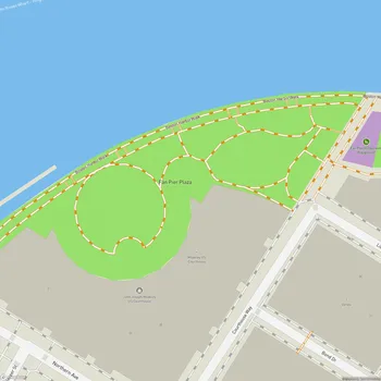 Map of Fan Pier Park