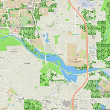 Map of Gallup Park